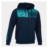 Joma Eco Supernova Hoodie Jacket Dark Navy-Turquiose Fluor