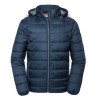 Russell Mens Hooded Nano Jacket French Navy