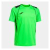 Joma CHAMPIONSHIP VII SHORT SLEEVE SHIRT Fluor Green-Black