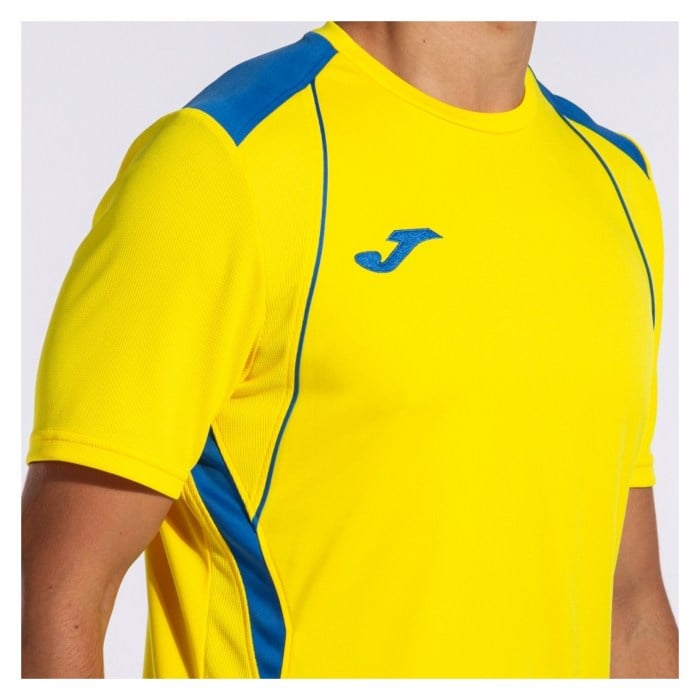 Joma CHAMPIONSHIP VII SHORT SLEEVE SHIRT Yellow-Royal Blue