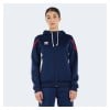 Errea Clancy Full Zip Hoodie Navy-White-Red