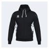 Errea Clancy Full Zip Hoodie Black-White-Anthracite