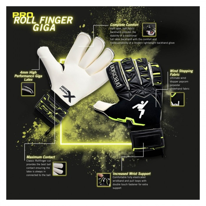 Precision Fusion X Pro Roll Finger Giga GK Gloves
