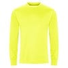 Unisex Long Sleeve Active Tee Electric Yellow