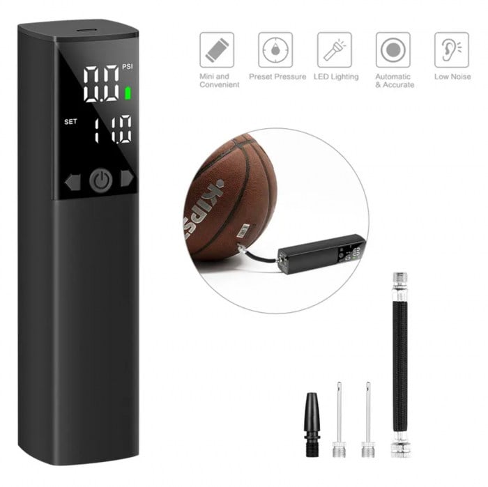 Digital Display Mini Automatic Rechargable Ball Pump