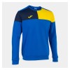 Joma Crew V Sweatshirt Royal-Yellow-Navy