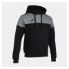 Joma Crew V Hoodie Black-Grey