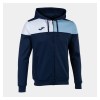 Joma Crew V Full Zip Hoodie Navy-Sky Blue-White