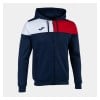 Joma Crew V Full Zip Hoodie Navy-Red-White