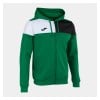 Joma Crew V Full Zip Hoodie Green-Black-White