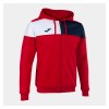 Joma Crew V Full Zip Hoodie Red-Navy-White