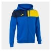 Joma Crew V Full Zip Hoodie Royal-Yellow-Navy