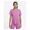 Nike Dri-Fit One Womens Top Cosmic Fuchsia-White