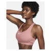 Nike Womens Swoosh Medium Support Padded Sports Bra Red Stardust-White