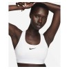 Nike Womens Swoosh Medium Support Padded Sports Bra White-Stone Mauve-Black