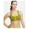 Nike Womens Alpha High-Support Padded Zip-Front Sports Bra Moss-Bright Cactus-Moss