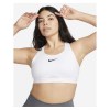 Nike Womens High-Support Non-Padded Adjustable Sports Bra White-White-White-Black