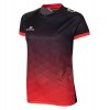 Stanno Womens Altius Short Sleeve Shirt (W) Black-Red