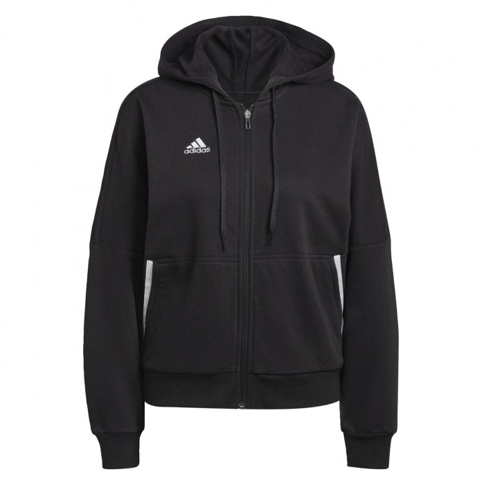 adidas Womens Condivo 22 Full Zip Hoody (W)- Black/White