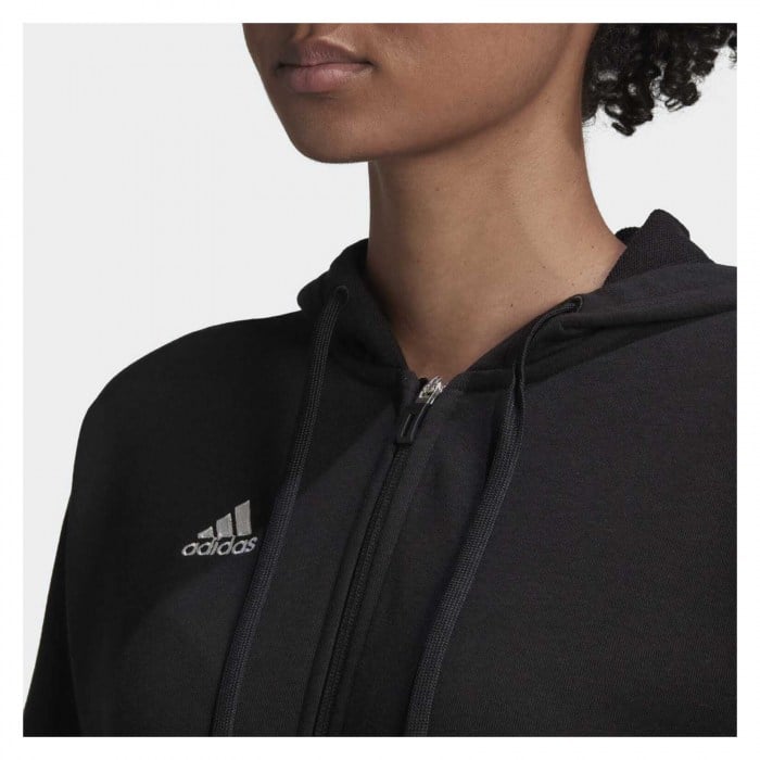 adidas Womens Condivo 22 Full Zip Hoody (W)- Black/White