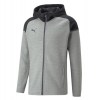 Puma teamCUP Casuals Hooded Jacket Medium Grey Heather