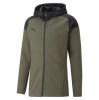 Puma teamCUP Casuals Hooded Jacket Green Moss