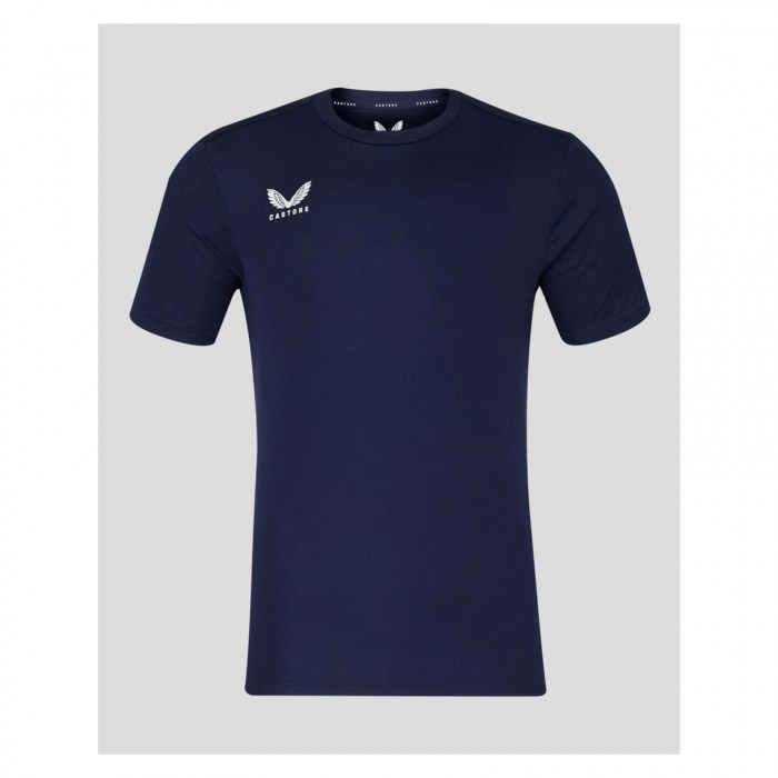 Castore Short Sleeve Training T-Shirt Navy-White