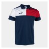 Joma Eco Championship Short Sleeve Polo Shirt Navy-Red-White