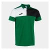Joma Eco Championship Short Sleeve Polo Shirt Green-Black-White
