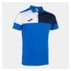 Joma Eco Championship Short Sleeve Polo Shirt Royal Blue-Navy-White