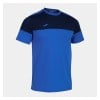 Joma Crew V Short Sleeve T-Shirt Royal Blue-Navy