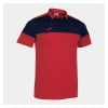 Joma Crew V Short Sleeve Polo Shirt Red-Navy