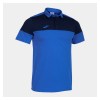 Joma Crew V Short Sleeve Polo Shirt Royal Blue-Navy