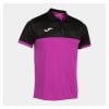 Joma Montreal Short Sleeve Polo Shirt Fluor Pink-Black