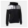 Joma Womens Crew V Zip-Up Hoodie (W) Black-Grey-White