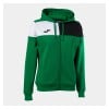 Joma Womens Crew V Zip-Up Hoodie (W) Green-Black-White
