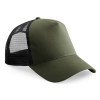 Beechfield Snapback Trucker Olive Green-Black
