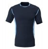 Classic Active Tech Premium Polo Navy-Sky Blue