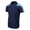 Classic Team Unisex Polo Navy-Sky Blue