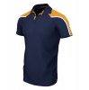 Classic Team Unisex Polo Navy-Amber