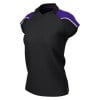 Classic Womens Team Polo (W) Black-Purple
