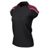 Classic Womens Team Polo (W) Black-Maroon
