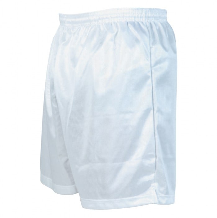 Precision Micro-stripe Football Shorts White