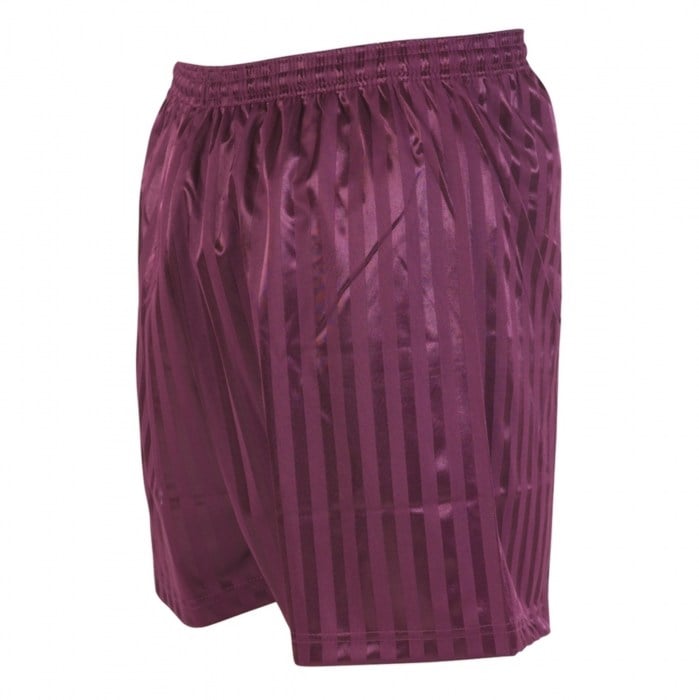 Precision Striped Continental Football Shorts Maroon