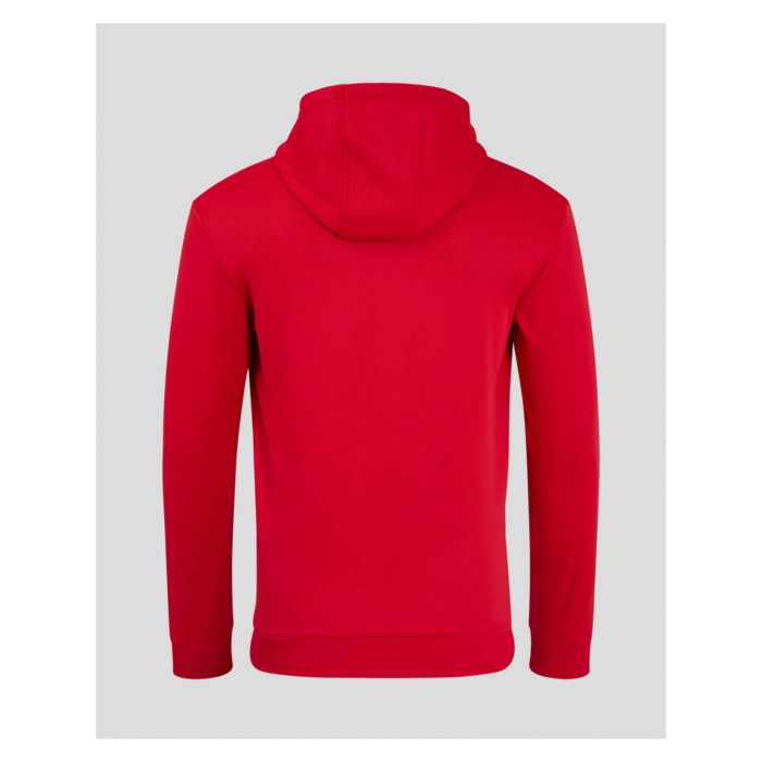 Castore Brushback Hoodie Red-White