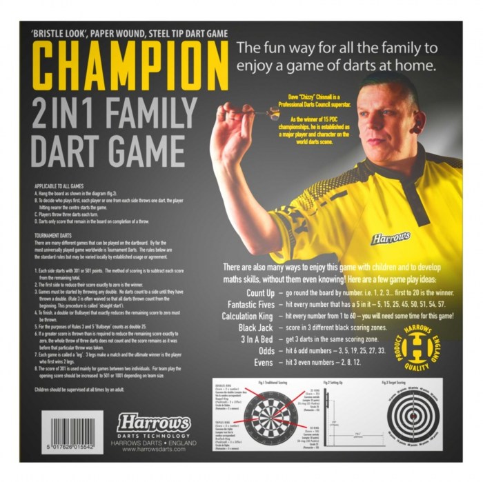 Harrows Chizzy Champion Family Dart Game