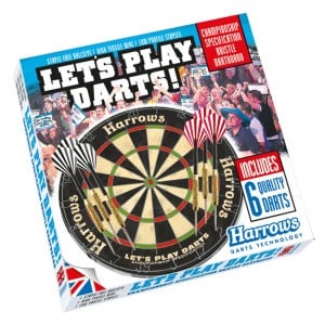 Harrows Lets Play Darts Bristle Board Game