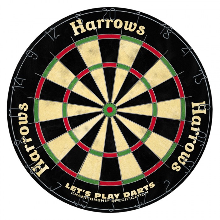 Harrows Lets Play Darts Bristle Board Game