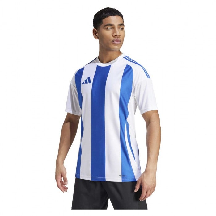 adidas Striped 24 Jersey White-Team Royal Blue