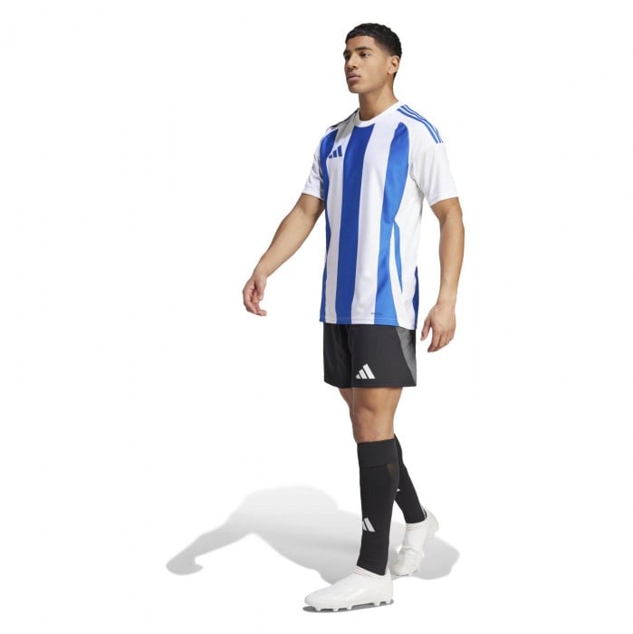 adidas Striped 24 Jersey White-Team Royal Blue